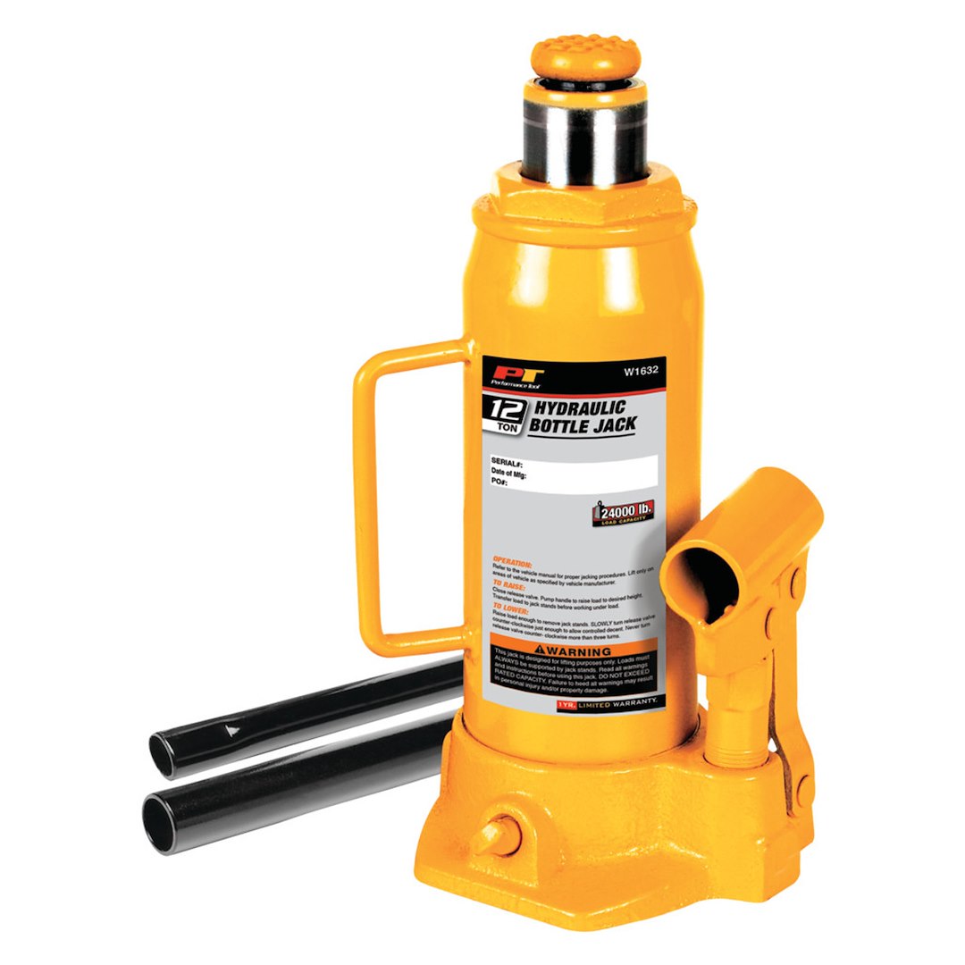 PERFORM TOOL 12 TON HYD JACK-BOTTLE [W1632]