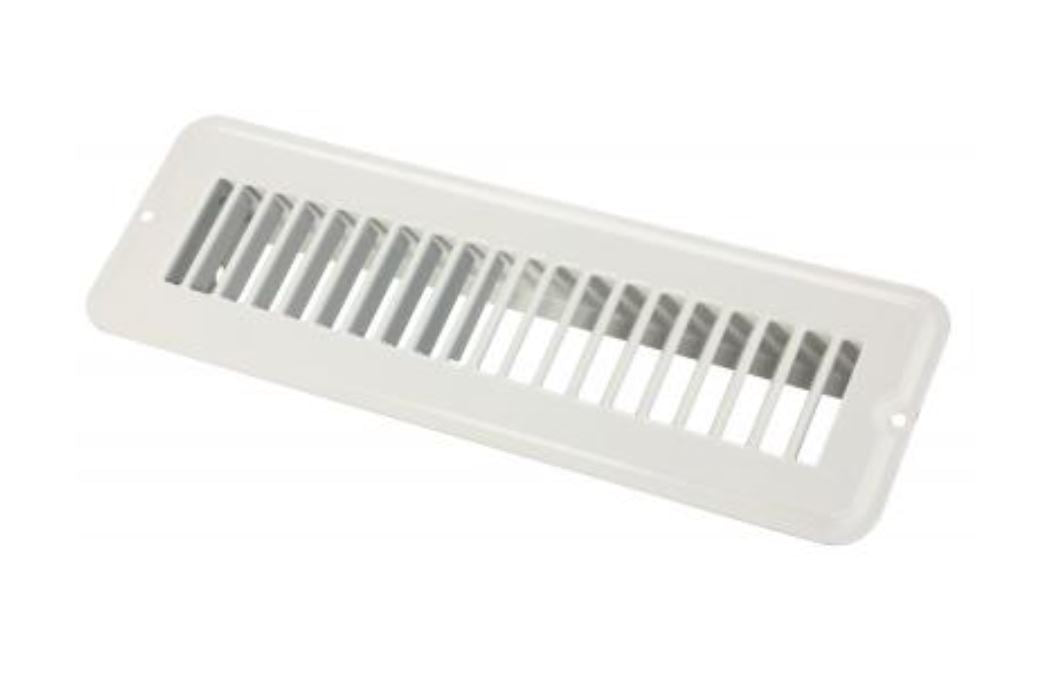 JR PRODUCTS 2 X 10 FLOOR REG.UNDMPR  MET WHT [02-28925]