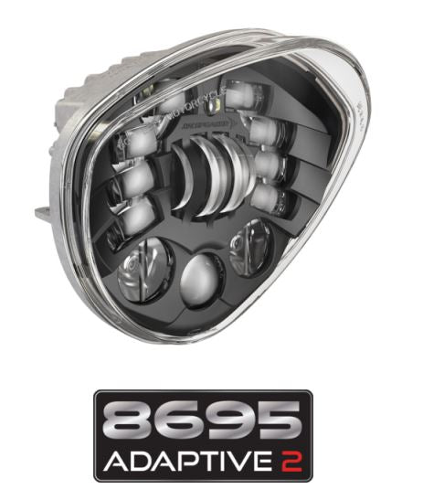 JW SPEAKER 8695A2-12V LED HEADLIGHT  BLACK [0555151]
