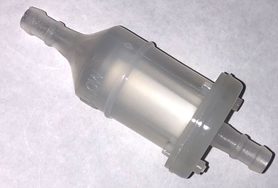 HELIX RACING FUEL FILTER  1/4' (6MM)  ROUND WHIT [118-9024]
