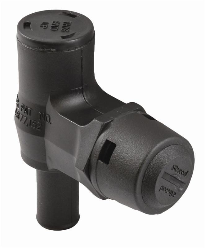 ATTWOOD MARI VENT-FUEL(P-TRAP)BLACK [1670-1]