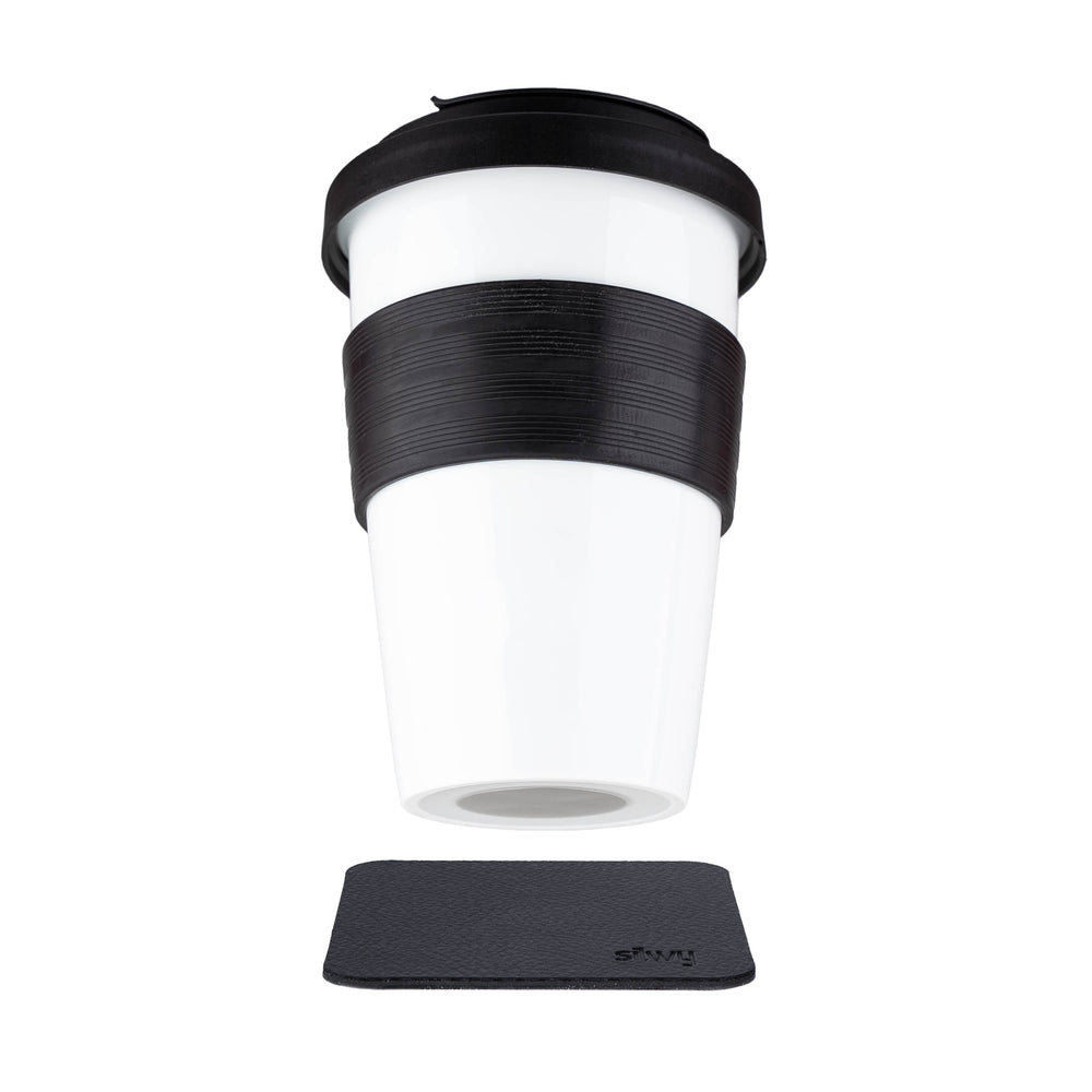 SILWY MAGNET PORCELAIN TO-GO CUP BLACK [S038-1403-1-B]