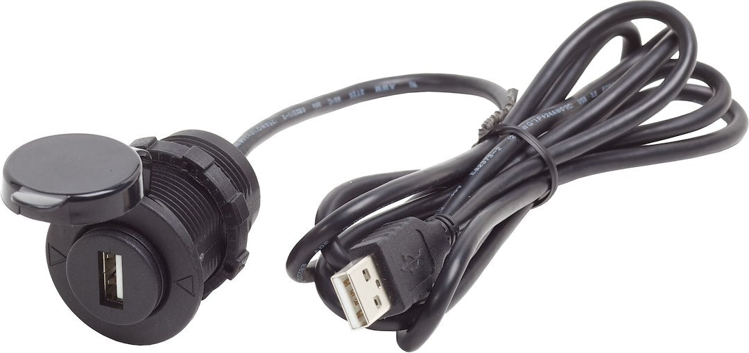 BLUE SEA 12VDC USB 2.0 PORT W/ EXT CABLE [1044-BSS]