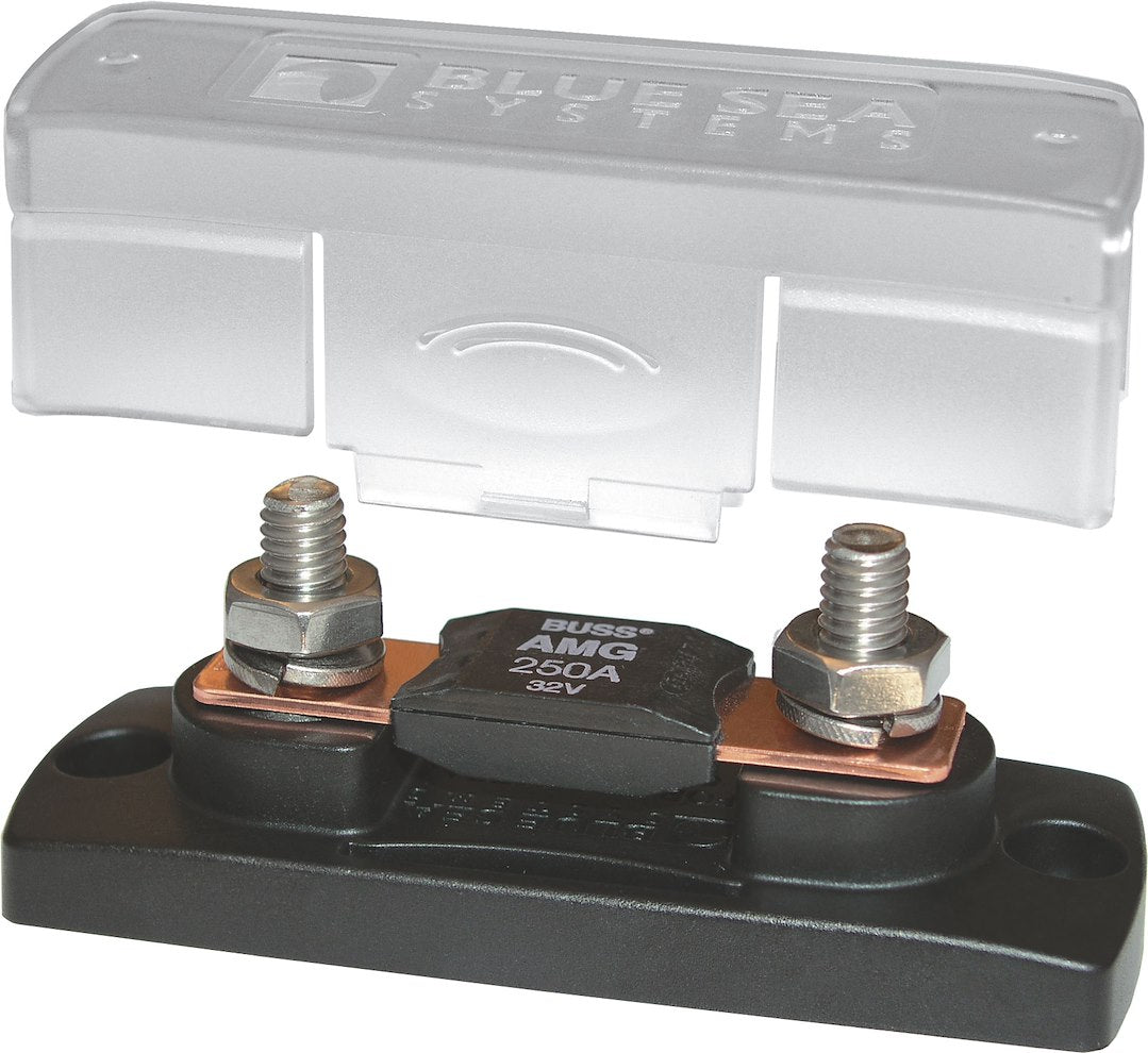 BLUE SEA FUSE BLOCK MEGA 100 300A W/COVER [5001-BSS]