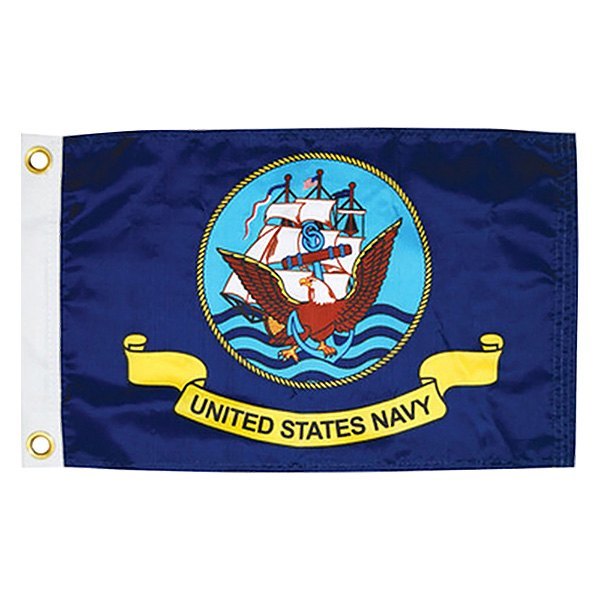 TAYLOR MADE 12X18  NAVY  FLAG [5621]