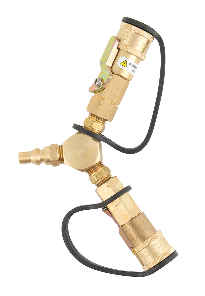 AP PRODUCTS PROPANE 'Y' ADAPTER W/SHUT OFF [ME23YP]