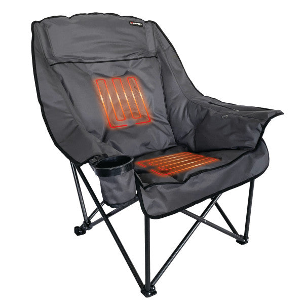 LIPPERT COMP HEATED CAMP CHAIR - DARK GREY [2024043334]