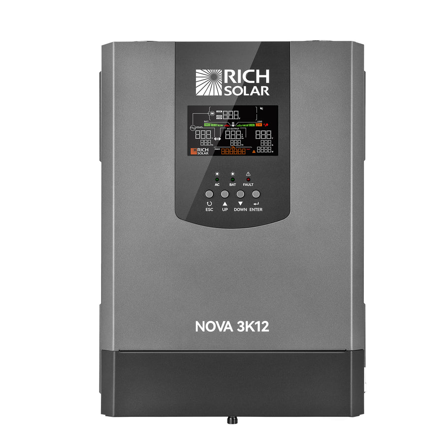 RICH SOLAR NOVA 3000W INVERTER W/ TRANSFER [RS-V3P12TS]