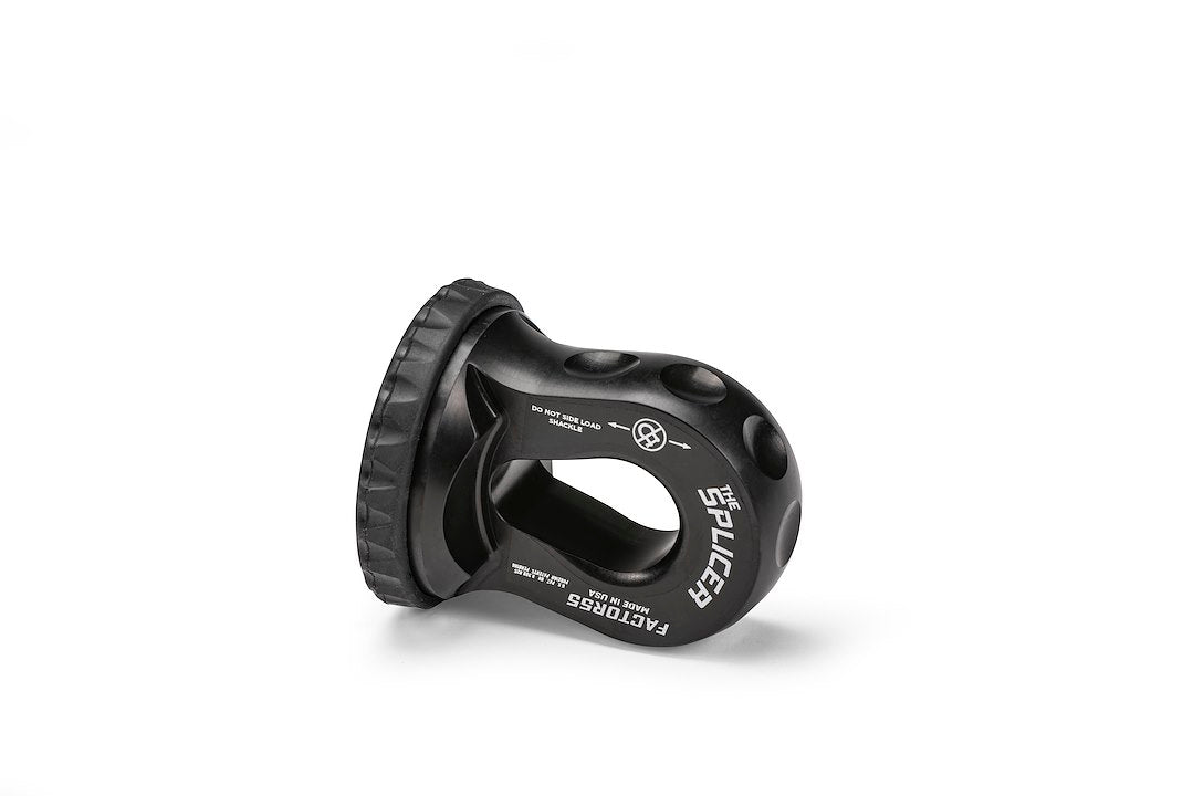 FACTOR 55 SPLICER SHACKLE MNT BLACK [00352-04]