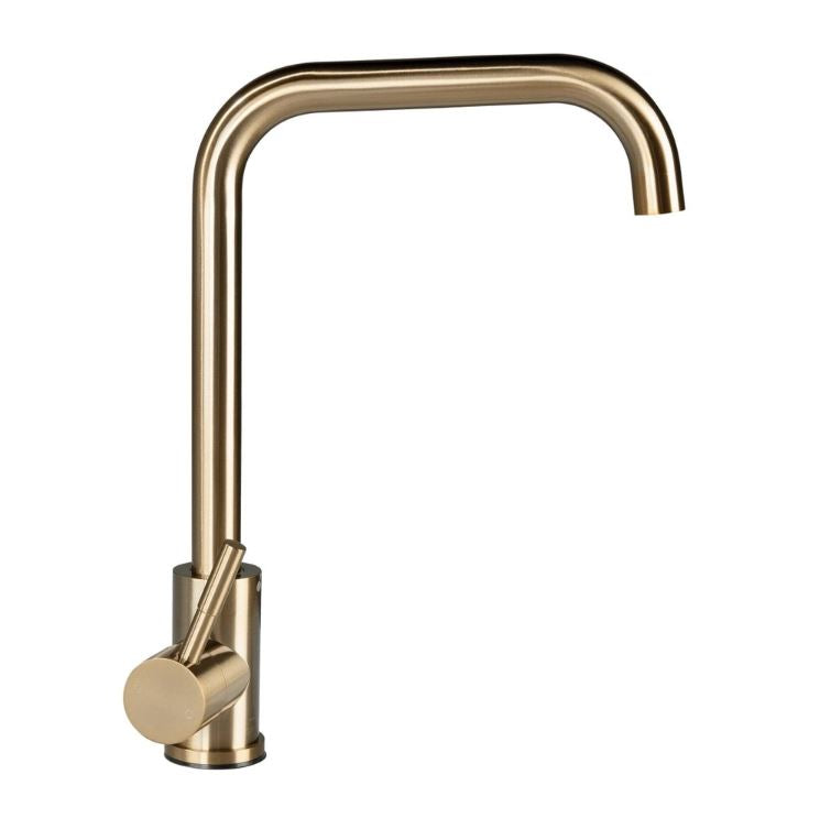 LIPPERT COMP SQUARE GOOSENECK FAUCET - CHAMPAGNE [2024000066]