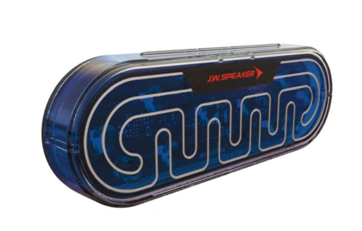 JW SPEAKER 12/24V HEATED LED BLUE FLASH STROBE [0646811]
