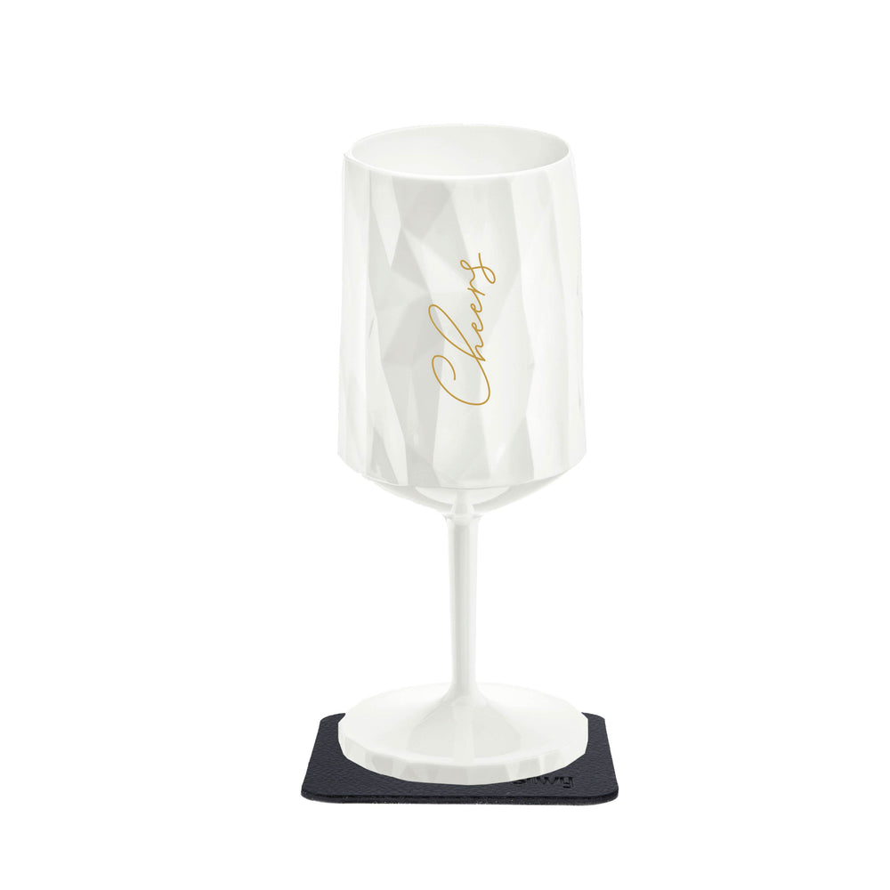SILWY MAGNET MAG PLAS GLASS WINE CHEERS 0 3L [KO-WI-W300-1]