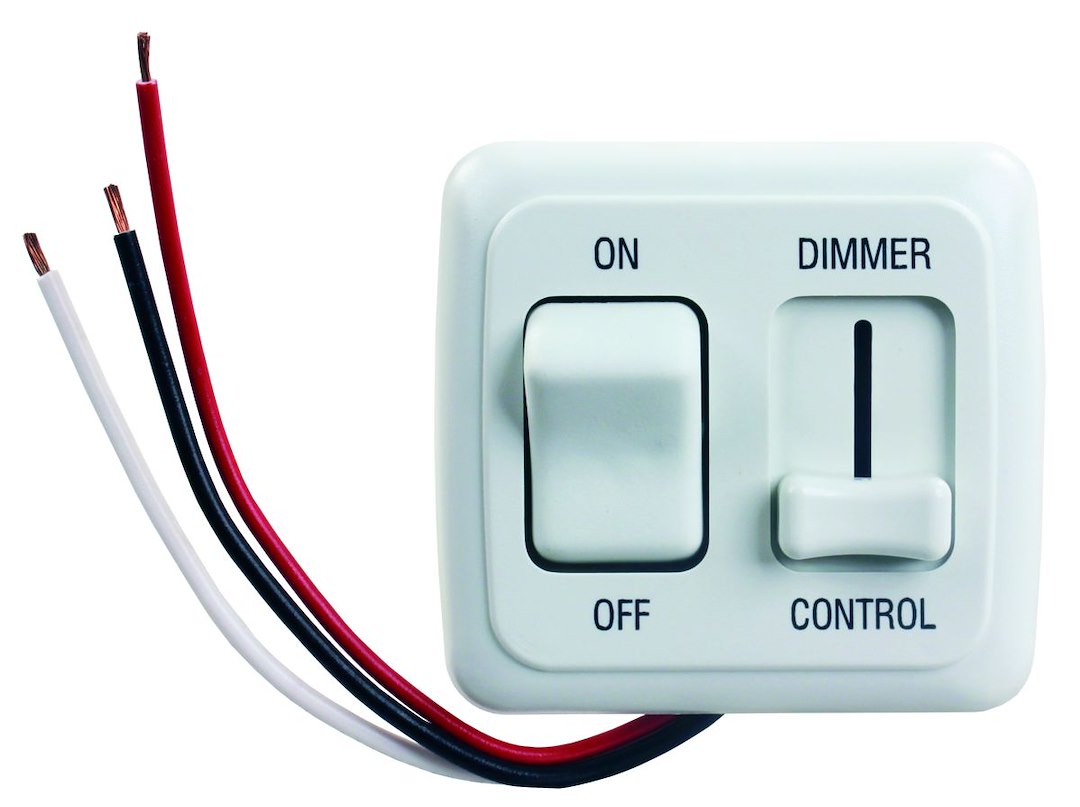 JR PRODUCTS DIMMER ON/OFF  LED  WHITE [15205]