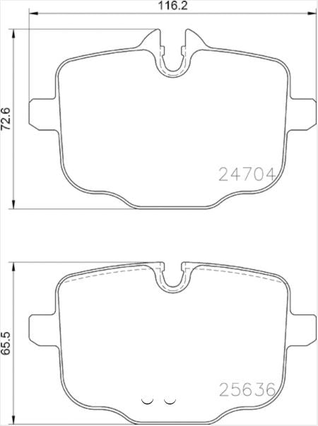 HELLA BRAKE PAD SET  DISC BRAKE [355024921]