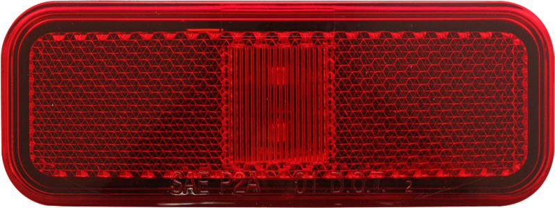 OPTRONICS 2LED RED MARKER LIGHT W/REFLEX LENS [MCL40RBBP]