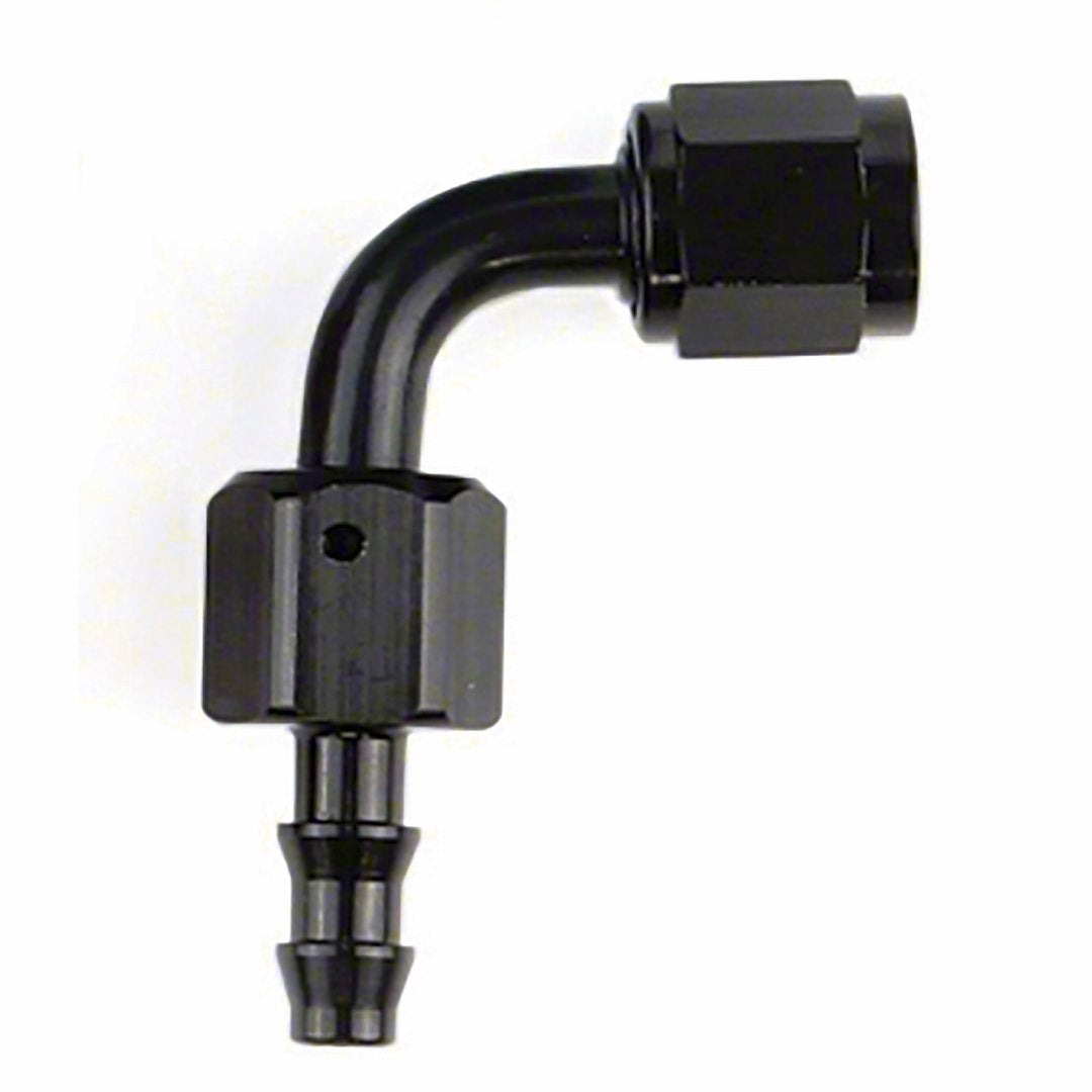 SPEEDFX -4AN X 90  BLK PUSH-ON HOSE END [520490BK]