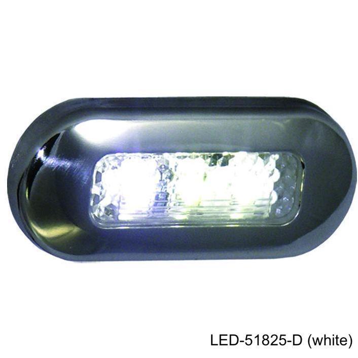 T-H MARINE WHITE OBLONG COURTESY LED [LED-51825-DP]