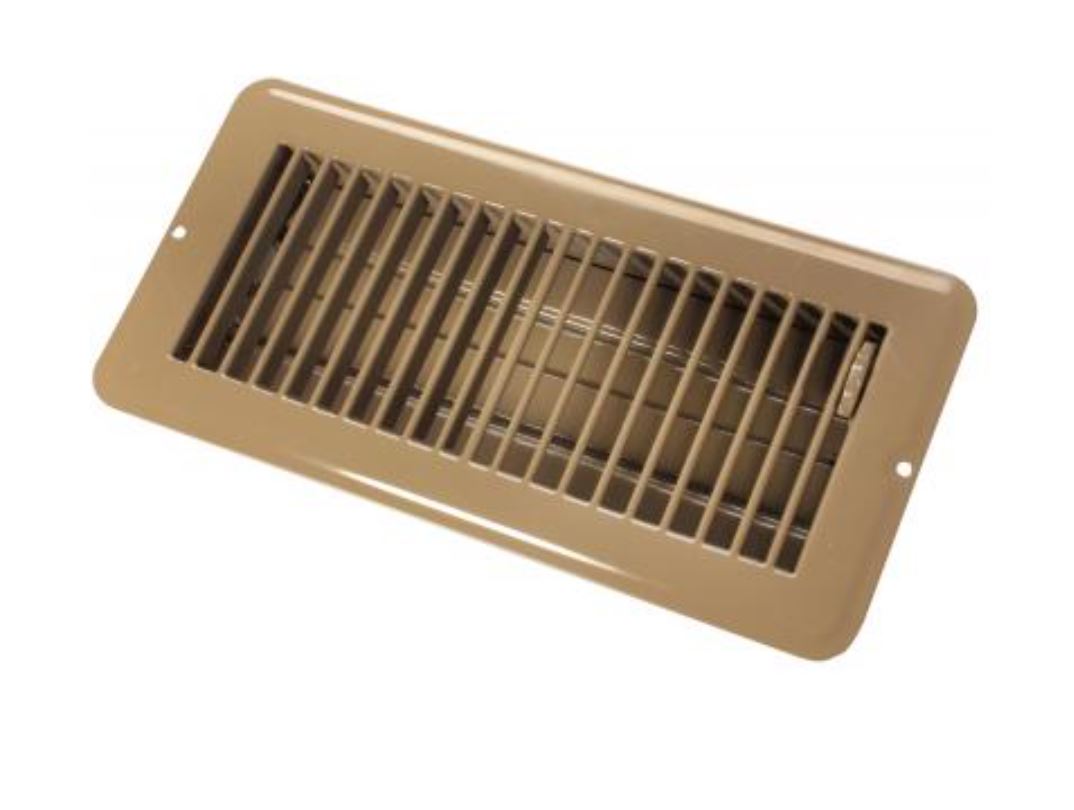 JR PRODUCTS 4 X 10 FLOOR REG.DMPR  MET BRN [02-29015]