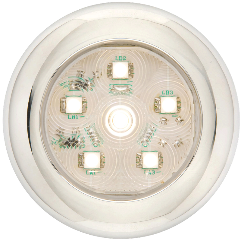 OPTRONICS LED ROUND UTILITY; 6 DIODE; CLEAR [UCL60CB]
