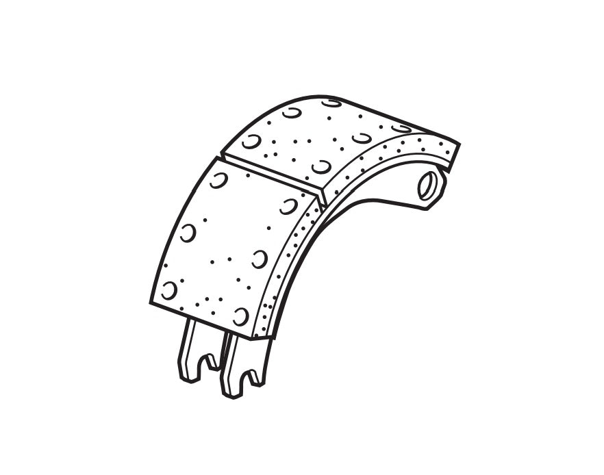 DEXTER AXLE SHOE & ROLLER-12 1/4X7 1/2 AIR 'PQ' [040-320-02]