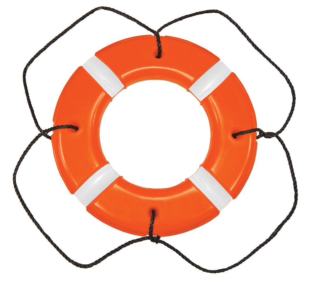 TAYLOR MADE 30' ORANGE POLYETH SHELL LIFE RING [571]