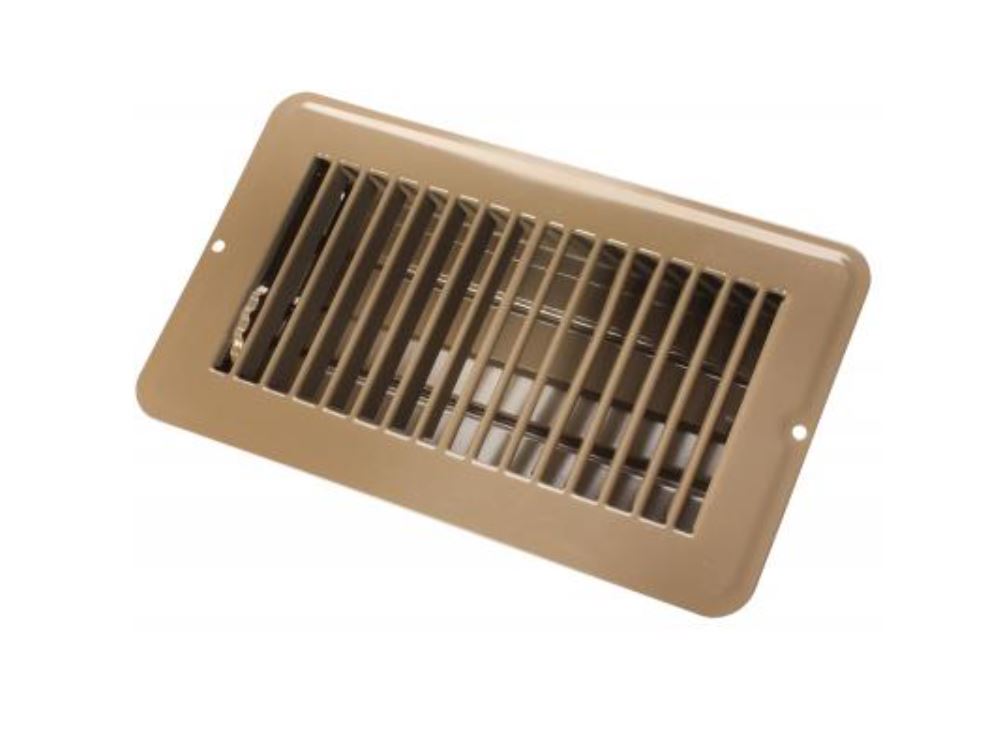JR PRODUCTS 4 X 8 FLOOR REG.DMPR  MET BRN [02-28975]