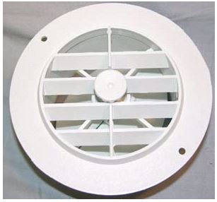 D&W INC. HEAT VENT  4'  WHITE [3940WH]