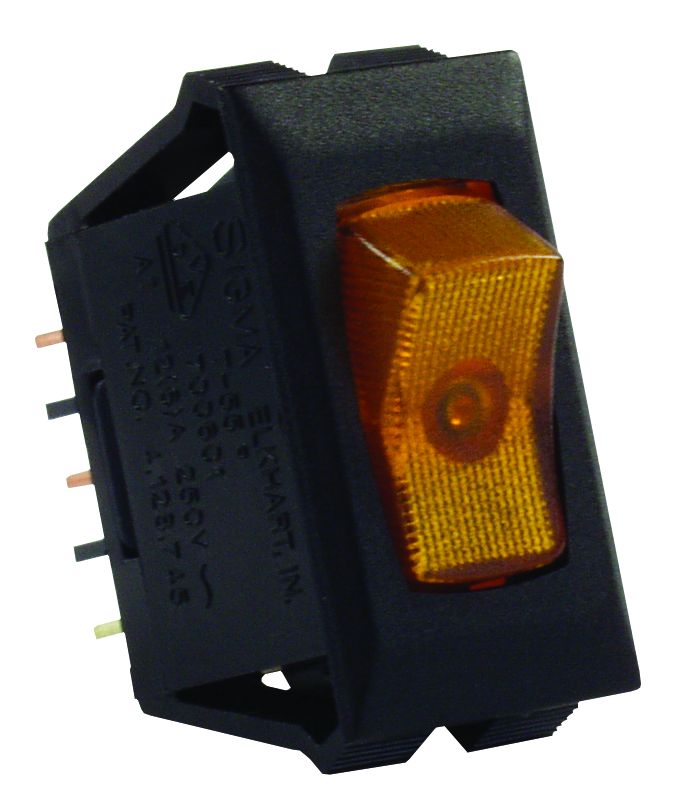 JR PRODUCTS ILL 12V ON/OFF SW  AMB/BK [12555]