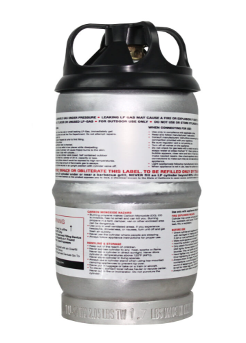 FLAME KING 1LB ALUMINUM PROPANE TANK [FK-1LB-ALM]