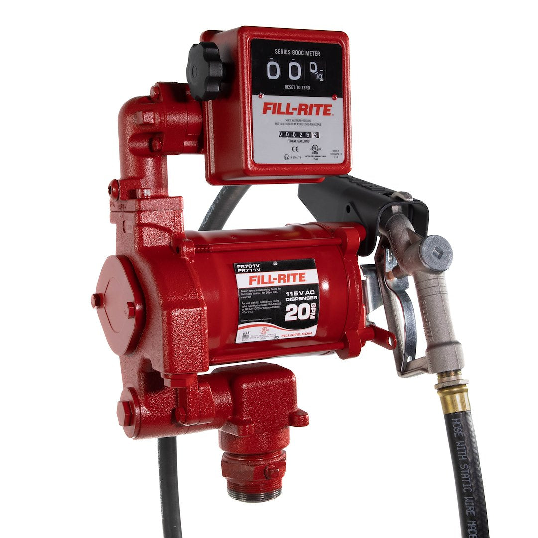 FILL RITE 115VAC MAN NOZ 807C METER [FR701V]