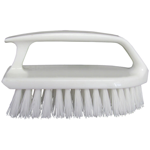 STAR BRITE SCRUB BRUSH/CURVED PLASTIC HANDLE [040027]