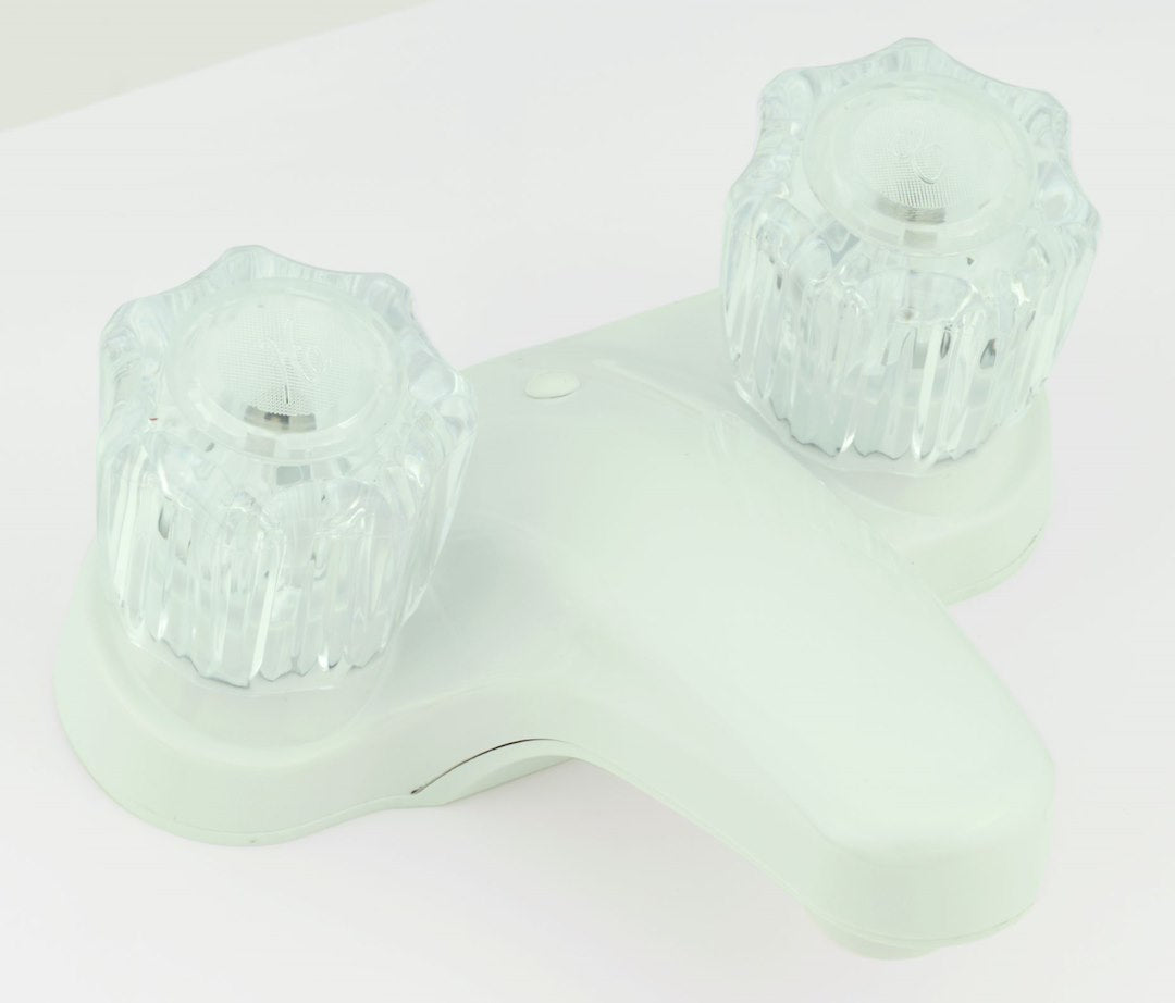 EMPIRE FAUCE 4'  LAV W/ CRY HDLS WHITE [U-YJW77W]