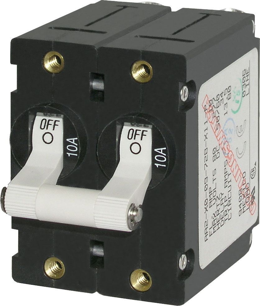 BLUE SEA CIRCUIT BREAKER AA2TOGGLE 10A WHT [7233-BSS]