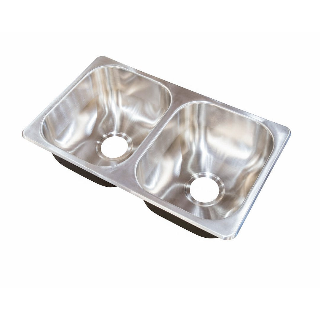 LIPPERT COMP 27 X 16 X 7 DBL BOWL SINK [388412]