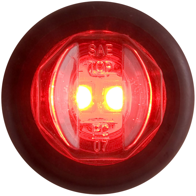 OPTRONICS LED UNI-LIGHT W/GROMMET;RED [MCL11RKB]