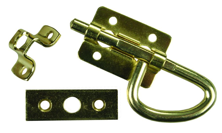 JR PRODUCTS UNIVERSAL LATCH  BRASS [20645]