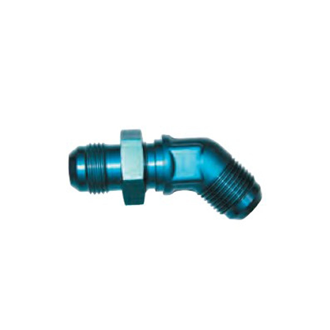 SPEEDFX -3AN BLU 45 DEGREE BULKHEAD FLARE [560337]