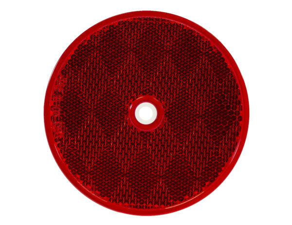 BUYERS PROD REFLECTOR  RED  3-3/16IN ROUND BOLT [5623316]