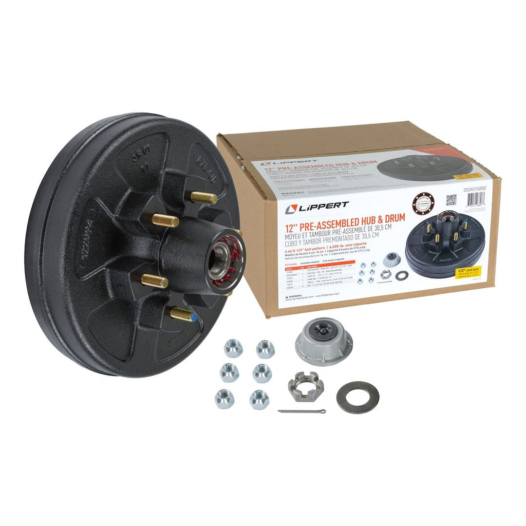 LIPPERT COMP AP KIT - BRAKE HD 655 1/2 STUD COMP [2024013262]