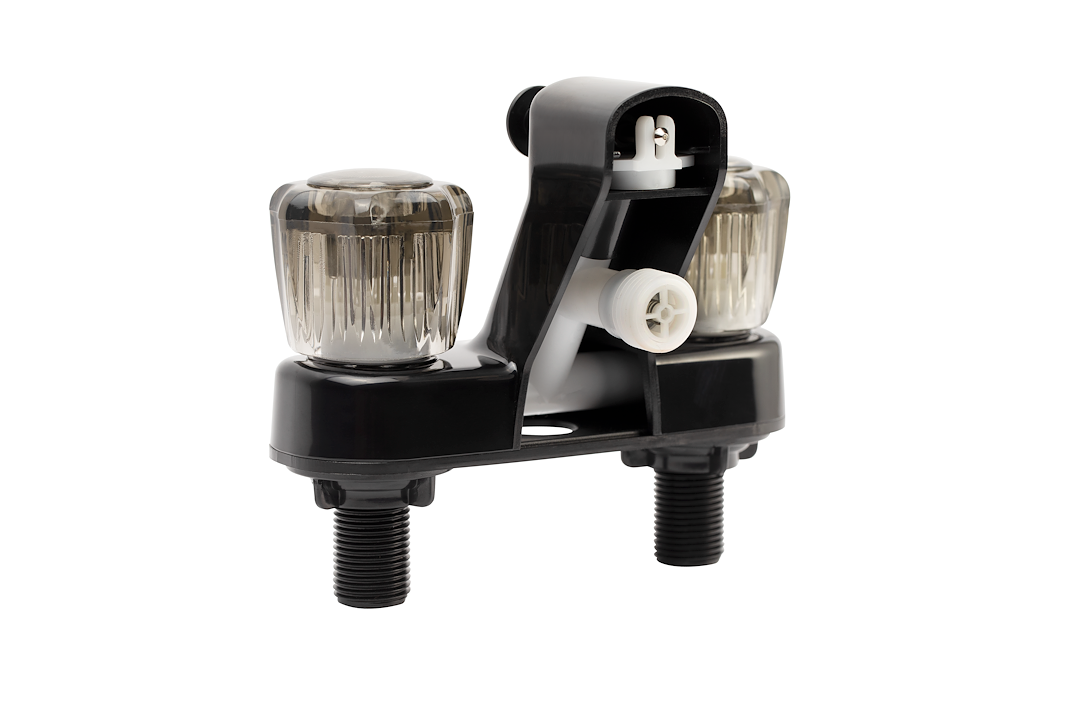 DURA FAUCET RV TUB & SHOWER DIVERTER FAUCET W/S [DF-SA110S-BK]