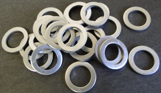 HELIX RACING BRAKE BANJO WASHERS 25 PC  ALUMINUM [205-2500]