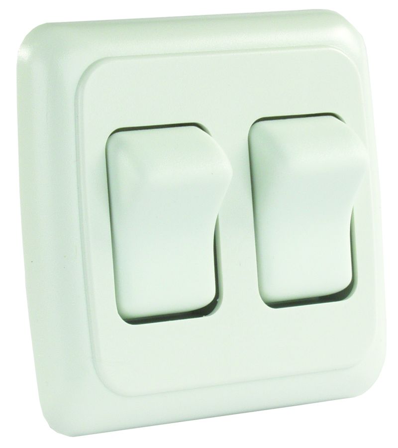 JR PRODUCTS DBL ON-OFF ROCKER SW [12015]