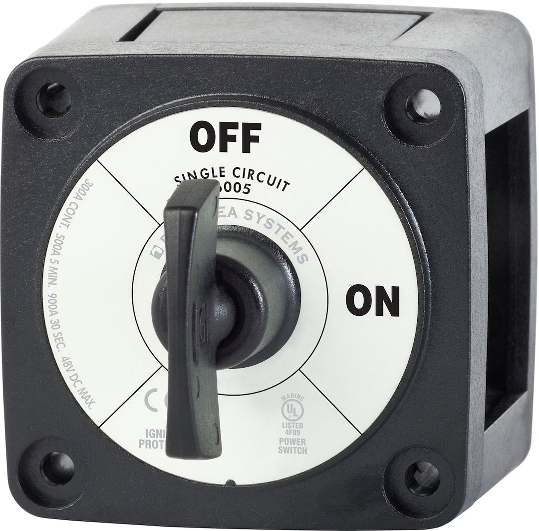 BLUE SEA SWITCH BATTERY M ON/OFF W/KEY BLK [6005200-BSS]