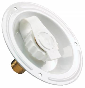JR PRODUCTS WATER DISH  WHITE  METAL [62125]