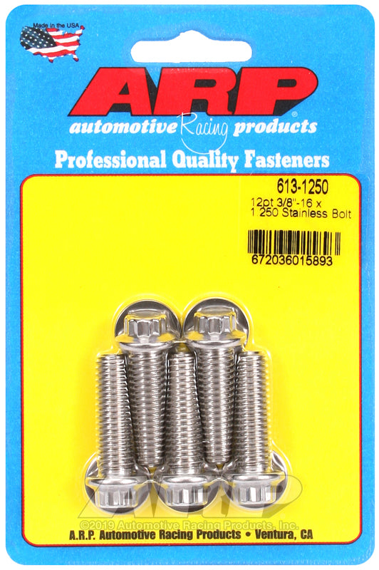 ARP 12 PT 3/8-16X1.250   PK/5 [613-1250]