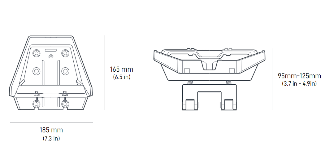 KVH INDUSTRY ROOF RACK MOUNT [19-1260-17]