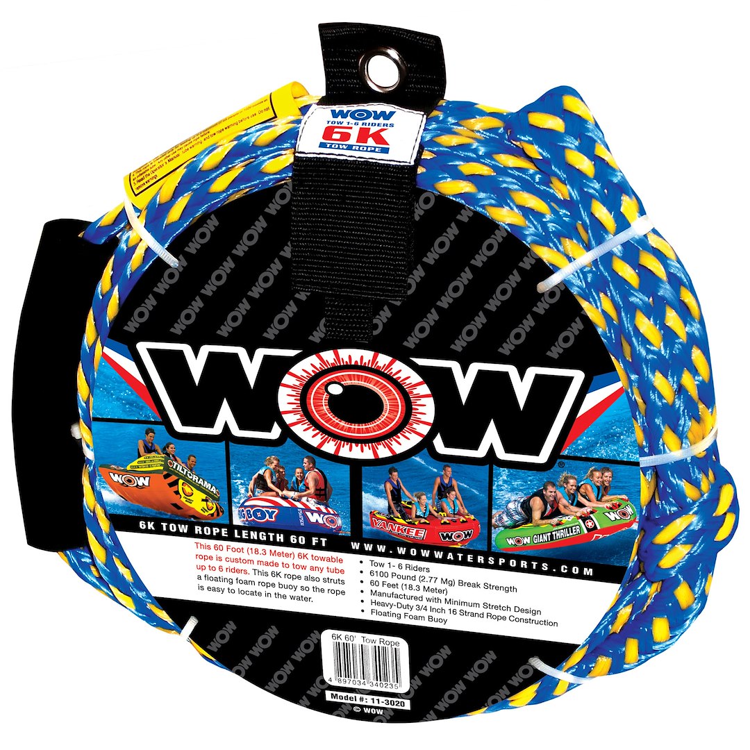 WOW SPORTS 6K 60' TOW ROPE [11-3020]
