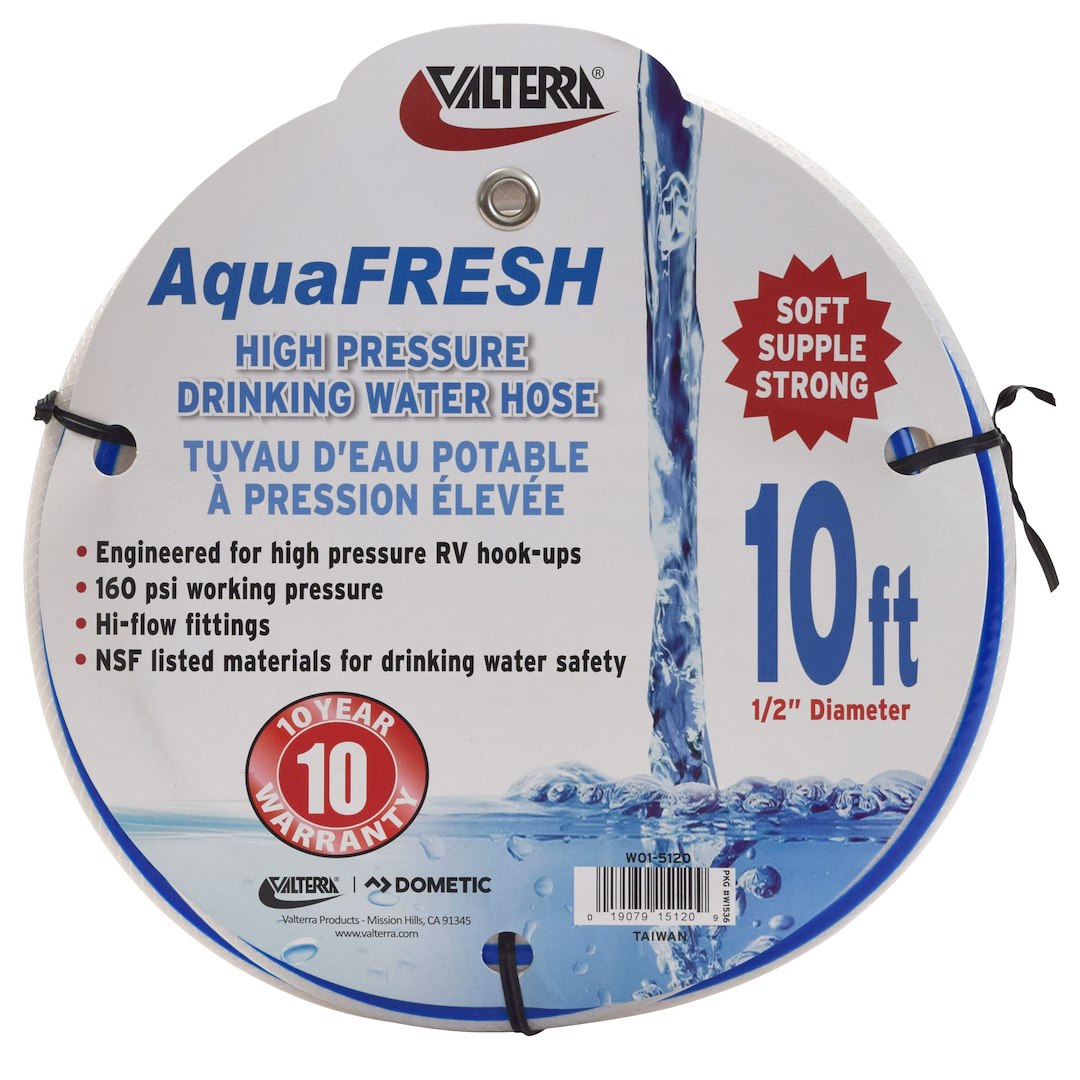 VALTERRA LLC WTR. HOSE 1/2' X 10' WHT. [W01-5120]