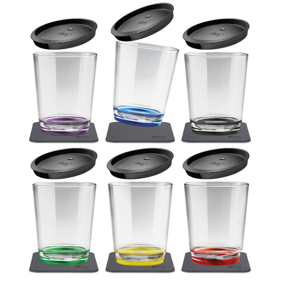 SILWY MAGNET MAG PLAS DRINKING CUPS MULTICOLOUR [S025-0700-6-D]
