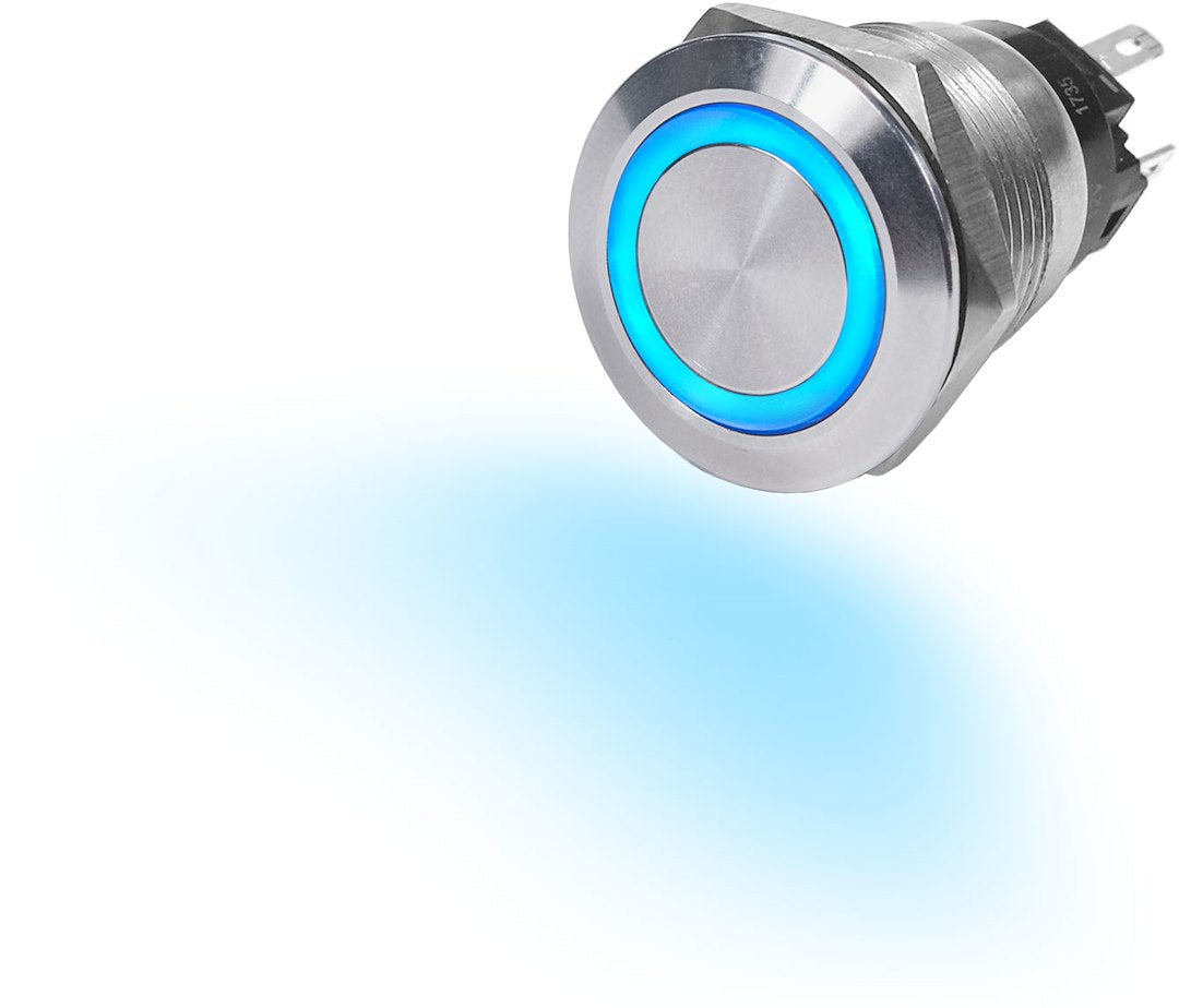 BLUE SEA SWITCH BUTTON SS 10A OFF-ON BLUE [4160-BSS]